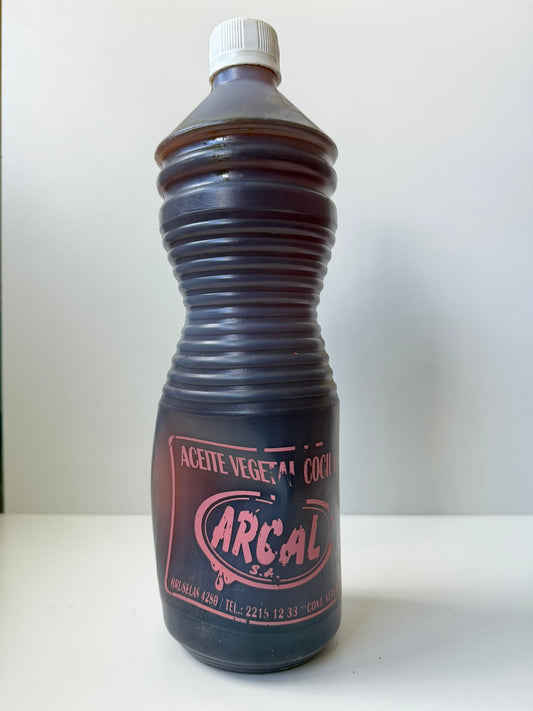 Aceite vegetal cocido
