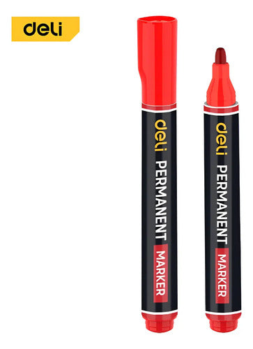 Marcador permantente rojo - Deli