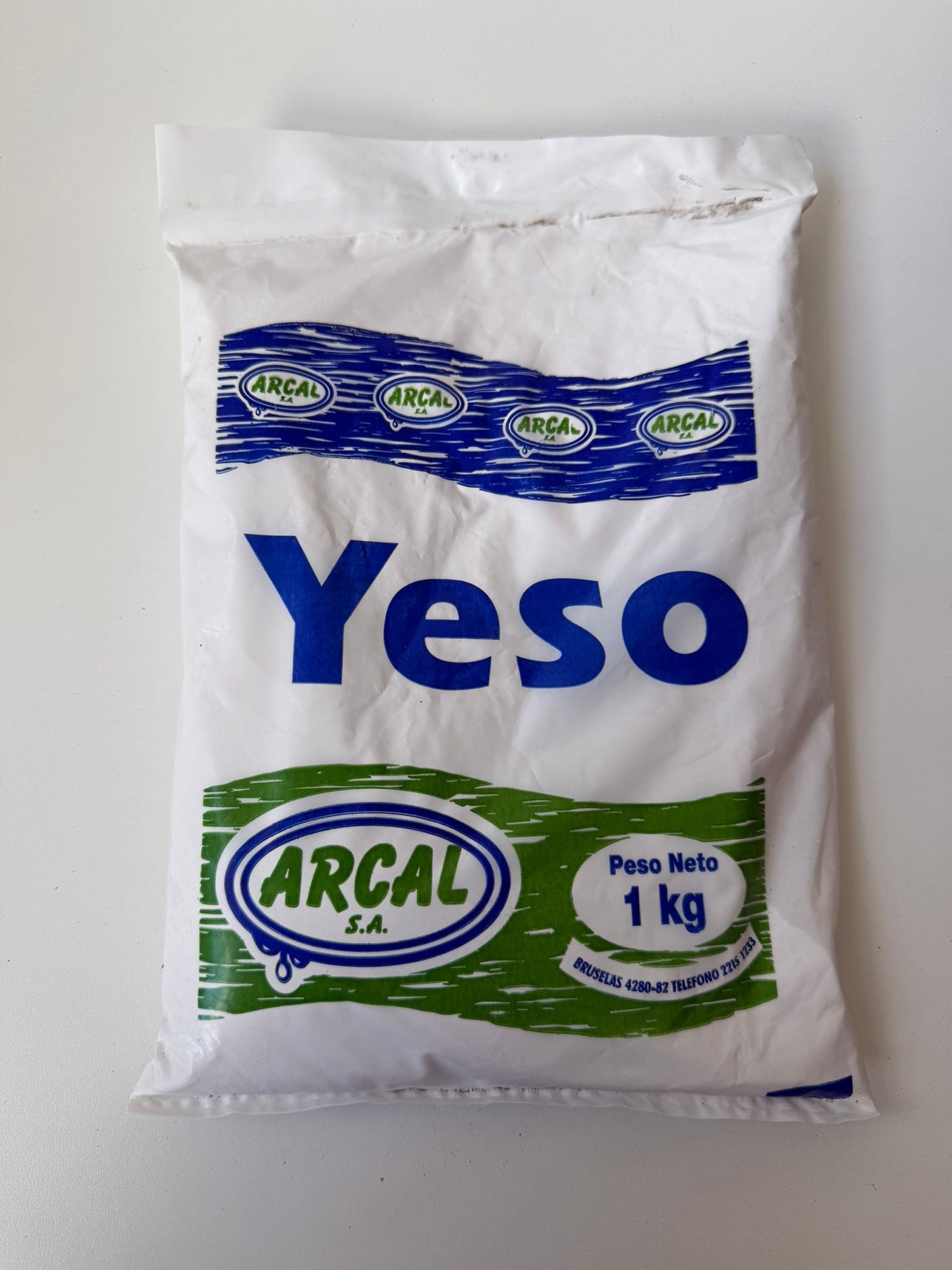 Yeso en polvo